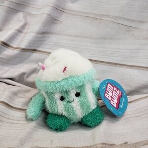 Bum Bumz Sugar Bumz Miles Milkshake Plush Stuffed Toy Green White 4.5 Inch 2022